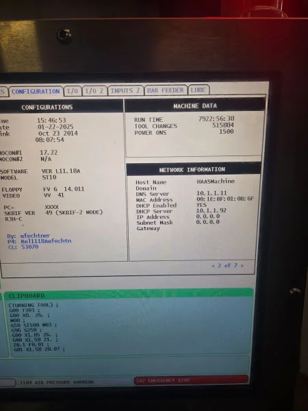 2014 HAAS ST-10 CHUCKER LATHE