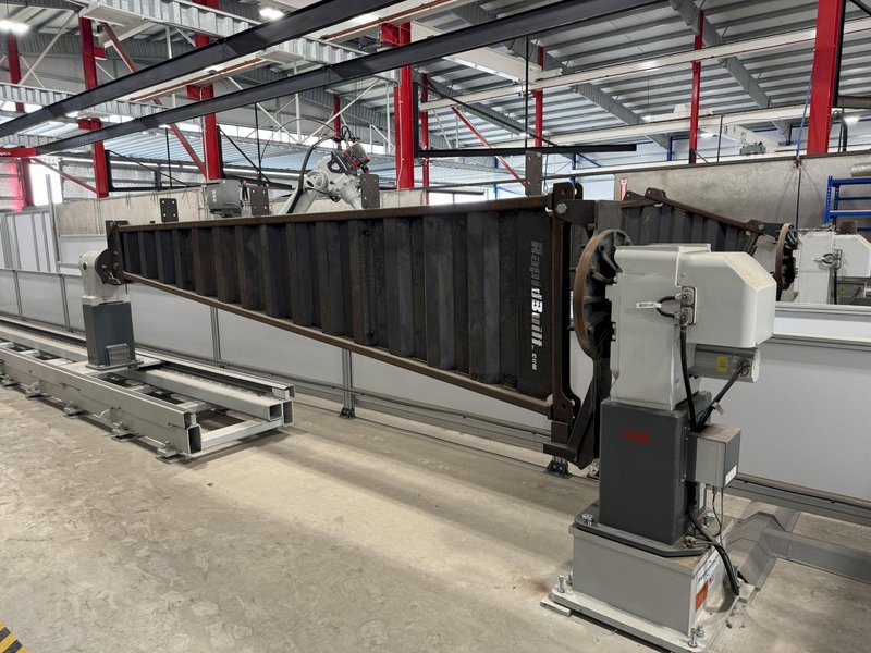 2021 ABB MODEL #IRB 4600 ROBOT WELDING SYSTEM WITH PRESTON EASTIN WELDING FIXTURE: STOCK 21175