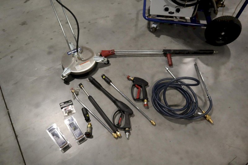 Powerhorse Hot Water Pressure Washer with Propane Burner, 3600 PSI, 2.6 GPM, with Accessories- Auction Item
