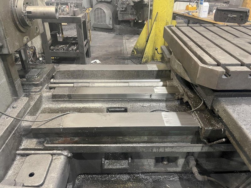 5&quot; WOTAN  MODEL #B-130 ROTARY TABLE &amp; #50 TAPER HORIZONTAL BORING MILL: STOCK 15974