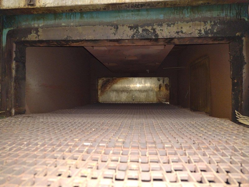 12&quot; x 33&quot; PASS-THROUGH WIRE MESH BELT TEMPER OVEN: STOCK #16262