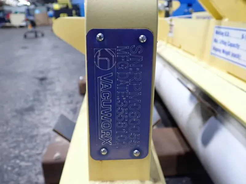 VACUWORX / PIPING &amp; EQUIPMENT CO, INC. 6,600 LBS VACUUM LIFTING SYSTEM   -  MC3B