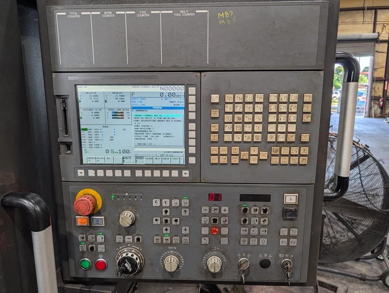 Hyundai Wia L300LMC CNC Lathe, 2018 – Live Tooling, Box Ways, Tailstock, C-Axis, Chip Conveyor