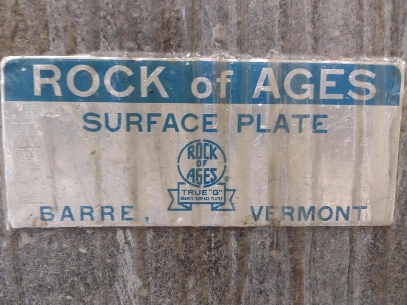 8&#039; X 4&#039; X 14&quot; ROCK OF AGES PRECISION LAYOUT INSPECTION GRANITE TABLE: STOCK #23806