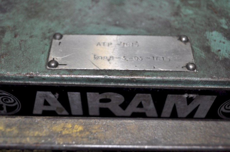 60 TON AIR RAM CUT-OFF PRESS WITH ADJUSTABLE TILT BASE