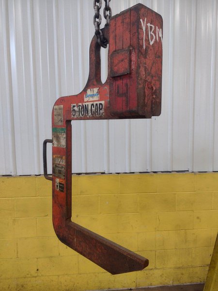 10,000 LB 5 TON X 20&quot; BUSHMAN MODEL #610 C-HOOK COIL LIFTER: STOCK #15858