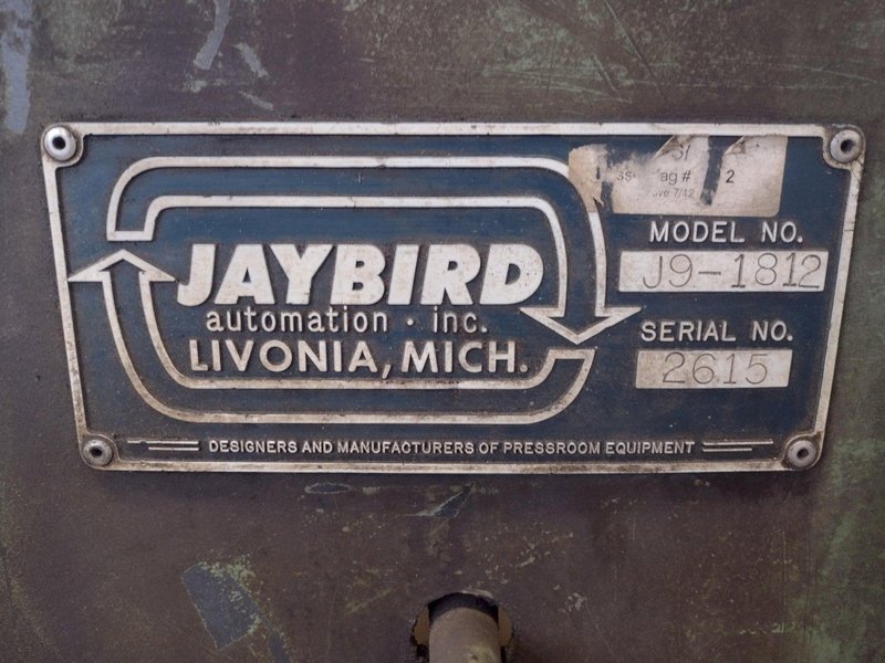 14" WIDE X 12" STROKE X .140" THICK JAYBIRD MODEL #J9-1812 COIL STRIP STRAIGHTENER: STOCK 15095