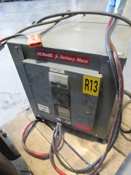 Clark Electric Standing Reach Forklift with Hobart 24V Charger, 4000 LB Load Capacity- Auction Item