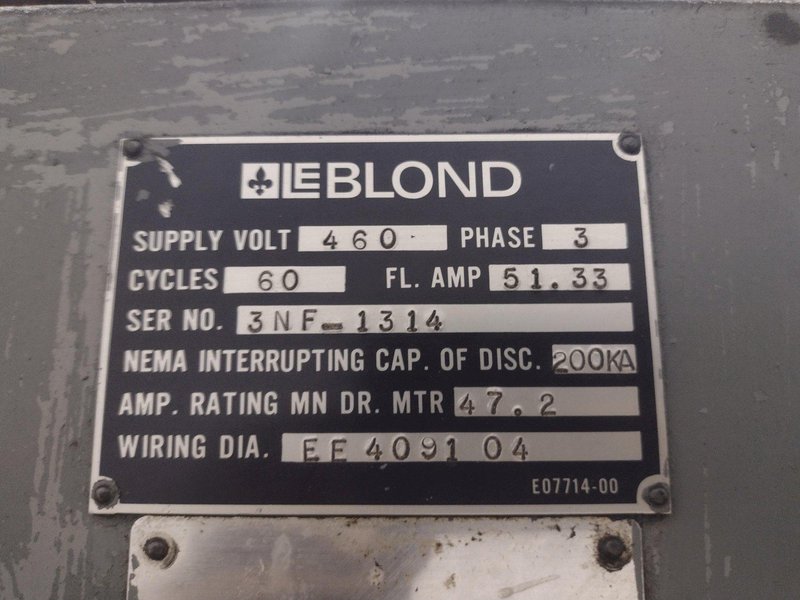 32" X 96" LEBLOND MODEL #3220NF HEAVY PATTERN ENGINE LATHE 2.75"
 HOLE : YOBRO #25769