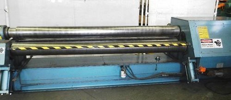 10' X 1/4" MONTGOMERY HYD. INITIAL PINCH PLATE BENDING ROLL