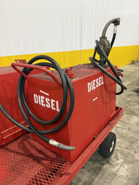 2 TANK DIESEL GAS ROLLING TRANSFER TOW CART: YOBRO #23997