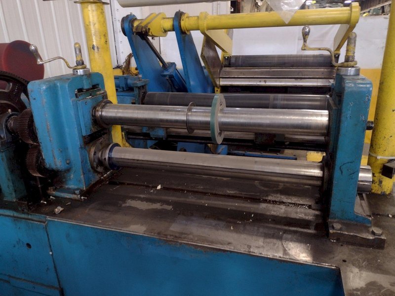 36" X 4" X 12,000 LBS YODER / STAMCO MOTORIZED SLITTING LINE STOCK #3731