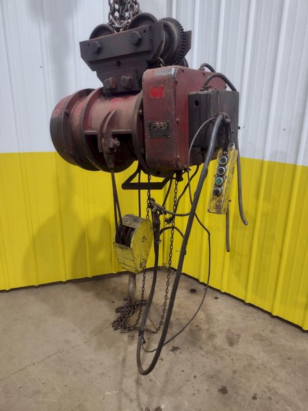 5 TON 10,000 LBS BOBCAT POWER CABLE HOIST WITH TROLLEY: STOCK #18939