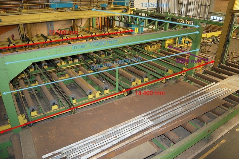 Fimec crane with magnetic plate hoist - 15 ton x 12 500 mm