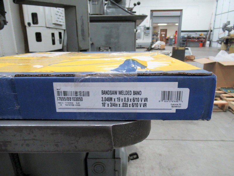 Roll-In Vertical Band Saw, 3/4" Blade, Gravity Blade Feed,Vise and Clamp