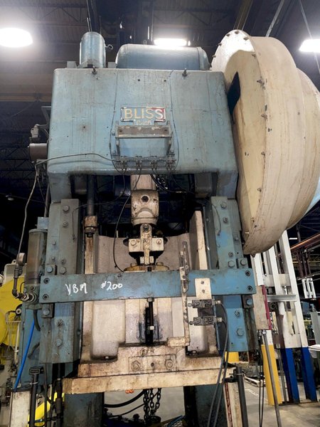110 TON BLISS MODEL #C-110 OBI PRESS, 8" STROKE: STOCK #15336