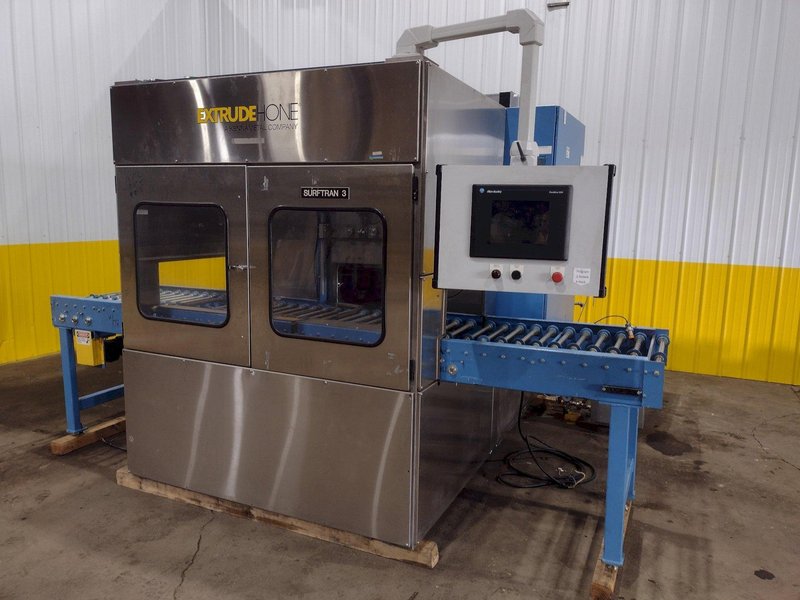 EXTRUDE HONE / SURFTRAN MODEL #STR-1 HIGH PRESSURE WASHER &amp; DEBURRING SYSTEM W/ STORCH DEMAGNETIZER MACHINE: STOCK #19369