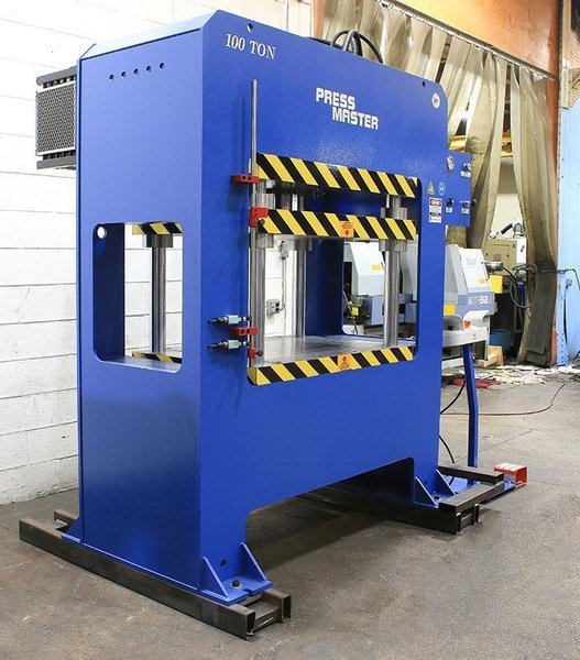 100 TON NEW PRESSMASTER HYDRAULIC FOUR-POST PRESS MODEL 4PP-100