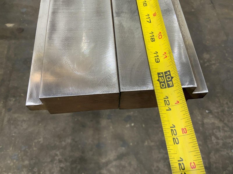 120" X 1-1/2" WIDE FLATTENING PRESS BRAKE DIE SET: STOCK: #80815