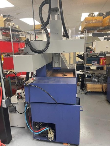 Perseo Erie 430i Drillmate CNC EDM, 2012 – 22 Station Tool Changer, PC Based CNC Controller, De-Ionized Water Filtration System, Transformer