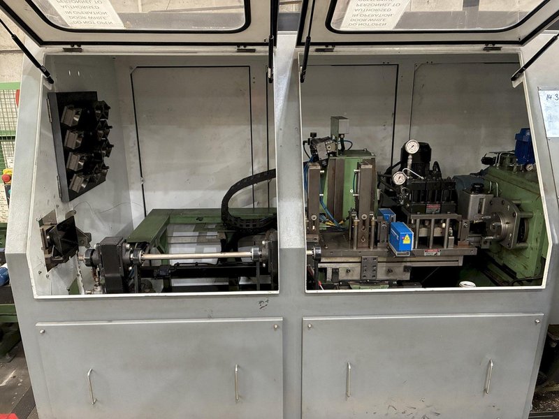 SEIKI BAR PEELER &amp; 2-ROLL SEIKI STRAIGHTENER W/TABLES