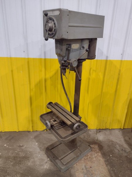 15" DELTA MODEL #15-655 VARIABLE SPEED SINGLE SPINDLE DRILL PRESS: YOBRO #24257