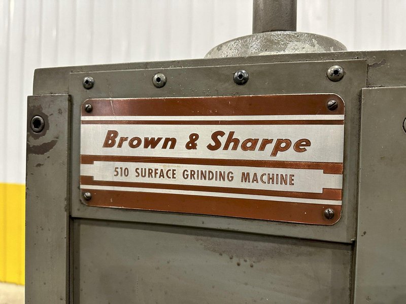 5" X 10"" BROWN &amp; SHARPE MODEL #510 HORIZONTAL HYDRAULIC SURFACE GRINDER: STOCK #22044