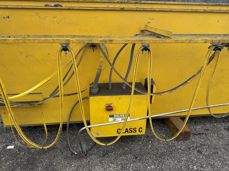 10 TON X 57’ SHAW-BOX DOUBLE GIRDER OVERHEAD BRIDGE CRANE, WITH 12.5 TON SHAW-BOX HOIST: YOBRO #24731