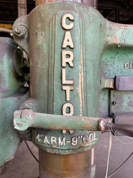 CARLTON 1A RADIAL ARM DRILL. STOCK # 0537526