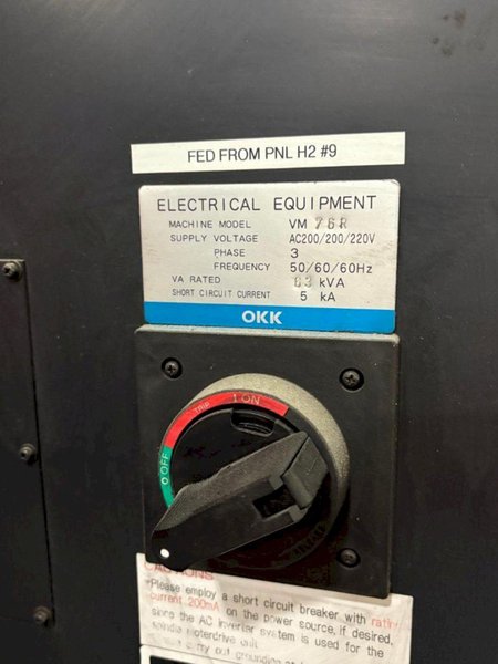 OKK VM76R CNC Vertical Machining Center For Sale - 2012