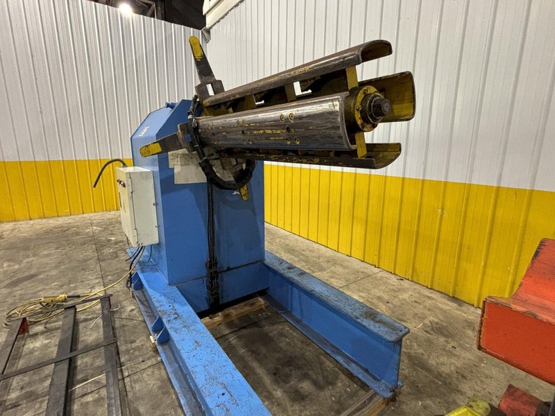 11,000 LBS X 51&quot; SEN FUNG MODEL #UC4A MOTORIZED COIL REEL UNCOILER &amp; COIL CAR: STOCK #23646