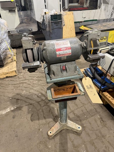 3/4 HP DAYTON MODEL #1Z707W DOUBLE END PEDESTAL GRINDER: YOBRO #25979