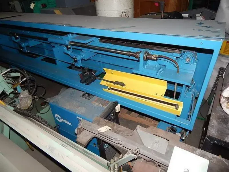 USED HAVEN AUTOMATIC SHEAR CUT TUBE CUTOFF MACHINE, Model 740 Kleencut, 4”, YEAR: 2002