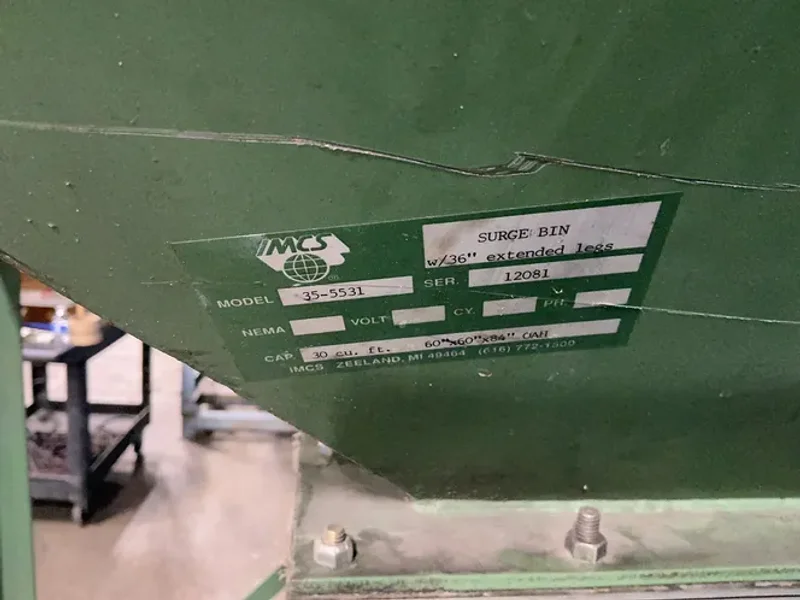 Imcs 30 Cubic Ft Surge Bin With 36” Extended Legs - 35-5531