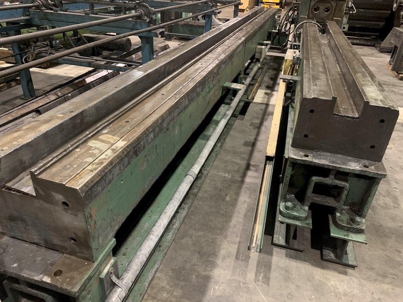 50,000 LBS x 38&#039; VAUGHN DOUBLE PULL/ SINGLE CHAIN DRAW BENCH: STOCK #13578