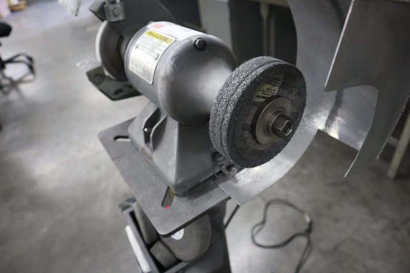 Baldor Double End Pedestal Grinder with Safety Guards and Coolant Cup- Auction Item