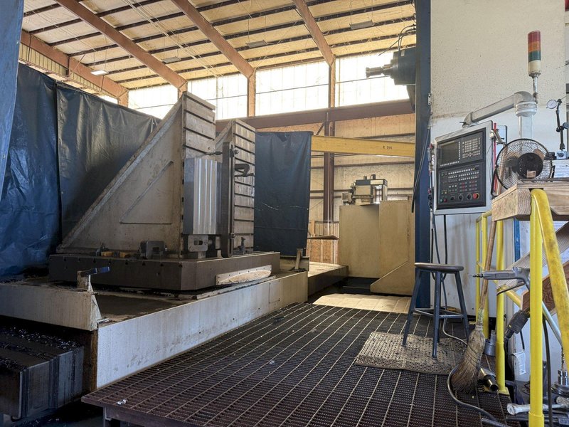 5.1&quot; HNK CNC HORIZONTAL BORING MILL, HBM, BUILT IN ROTARY, 120&quot; CROSS, 90&quot; Y, FANUC 31i, 2014/2016