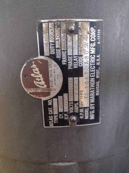 2 SPINDLE 20&quot; ATLAS CLAUSING MODEL #1800 GANG DRILL WITH POWER FEED: STOCK #16676