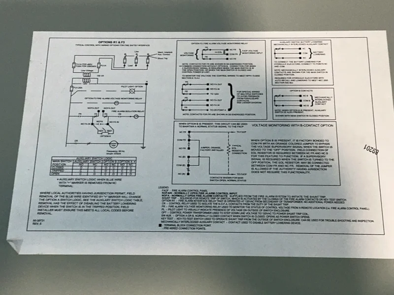 SIEMENS ELEVATOR DISCONNECT POWER MODULE SWITCH  -  ECS1T1R1RF3NB