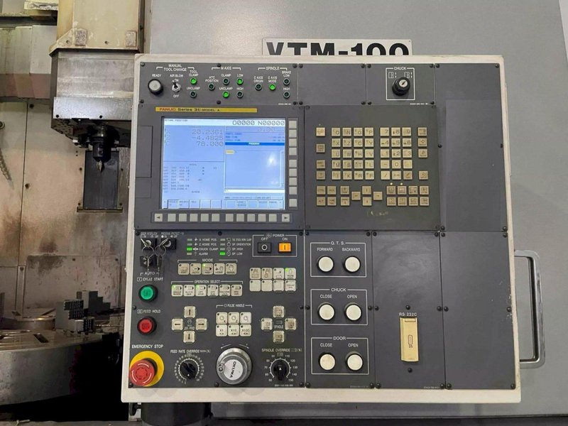 Okuma VTM-100 CNC Vertical Turning Center – Live Tool C Axis VTL