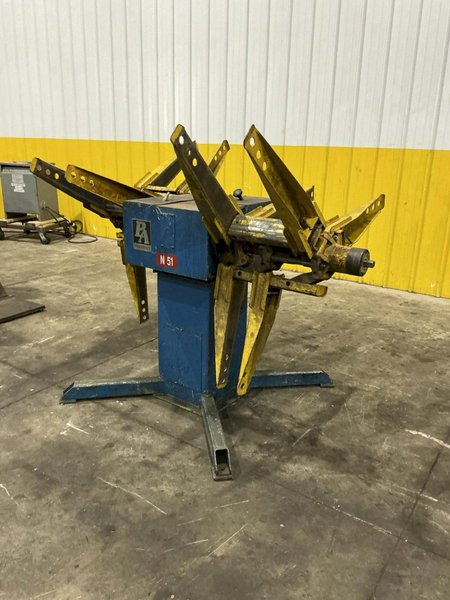 2,800 LB X 12" PA INDUSTRIES MODEL #DSRA-2800 DOUBLE END UNCOILER COIL REEL: YOBRO #26132