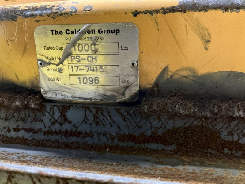 5 TON (10,000 LBS) X 48" CALDWELL MODEL H2S-5-48 COIL LIFTING C-HOOK: YOBRO #25942