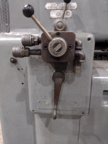 15&quot; X 32&quot; MANNAIONI MAN-AU-CYCLE THREADING LATHE, 4&quot; HOLE: STOCK #16992