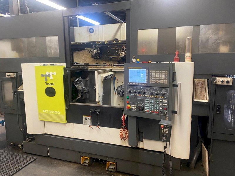 (2017) TONG-TAI MT 2000 TWIN SPINDLE/TWIN TURRET HORIZONTAL TURNING CENTER. STOCK # 0312823