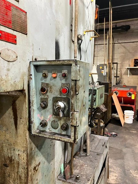 150 TON AIDA MODEL #PC-15(2) MECHANICAL CRANK GAP FRAME PRESS  7.8" STROKE : YOBRO #25990
