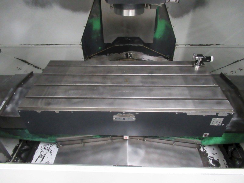 Doosan DNM 500 CNC Vertical Machining Center, 12K RPM Spindle, High Pressure Coolant, Renishaw Probing, Full 4th Axis, Chip Conveyor