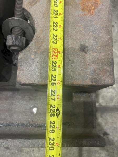 77" X 226" X 13-3/4" HIGH T-SLOTTED FLOOR LAYOUT PLATE: STOCK #11259