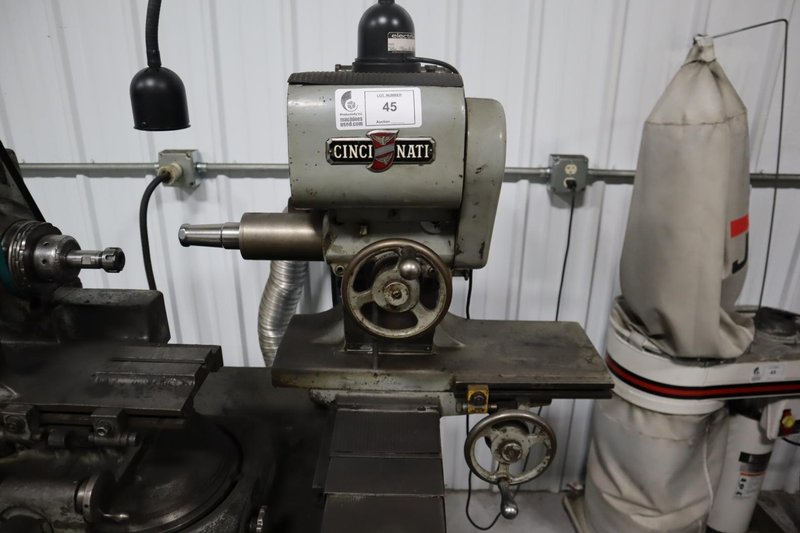 Cincinnati Monoset Tool and Cutter Grinder W/ Work Bench &amp; Accessories- Auction Item