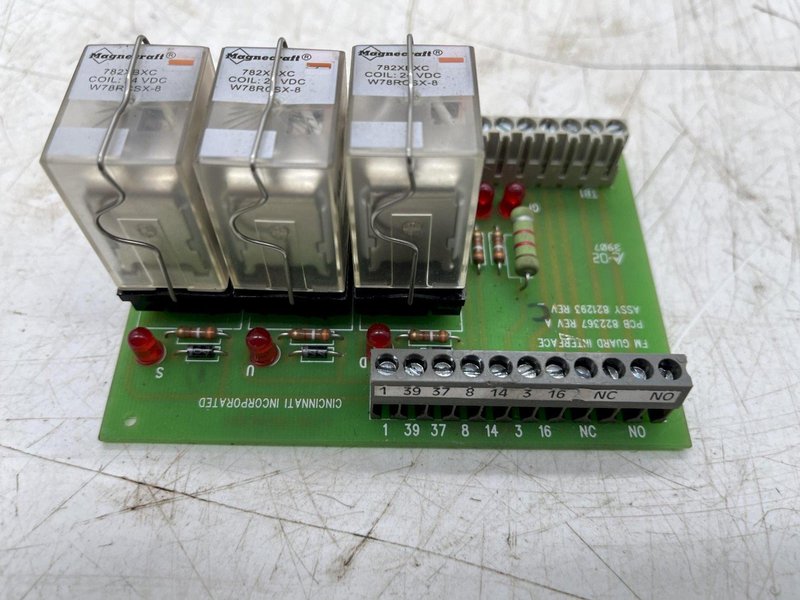 PCB 822367 REV A CINCINNATI INC - FM GUARD INTERFACE - ASSY 821293 REV C STOCK #16308