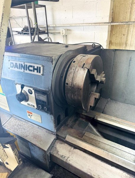 29.5" X 157" DAINICHI DL75X400 CNC FLATBED WITH FANUC CONTROL. STOCK # 0873926